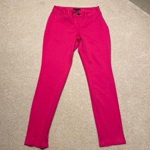 INC INTERNATIONAL women’s straight leg pants in pink…size 4…stretchy material